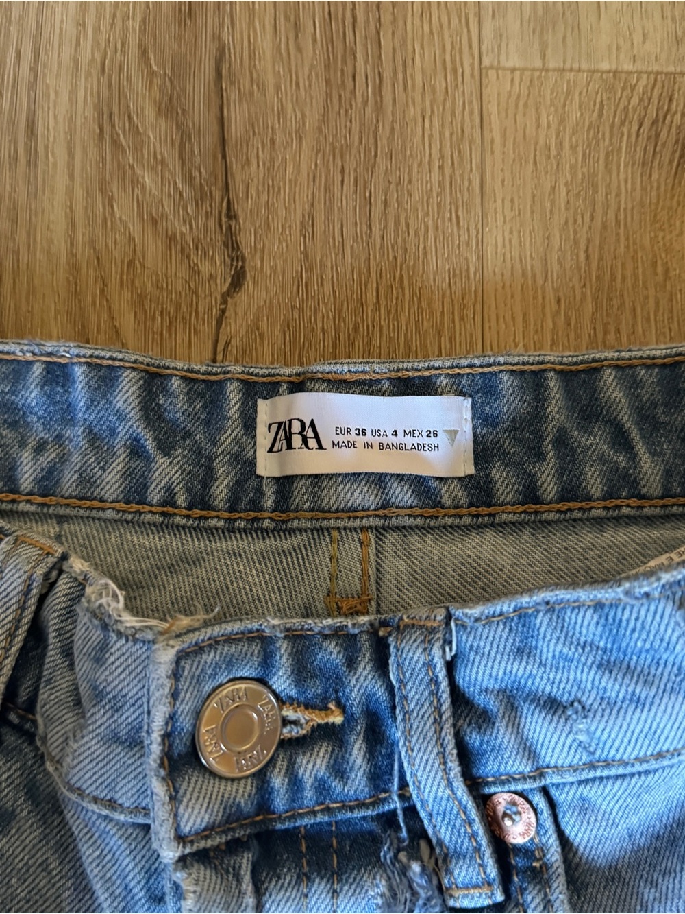 Zara Light Blue Straight cropped Jeans - Picture 8 of 8